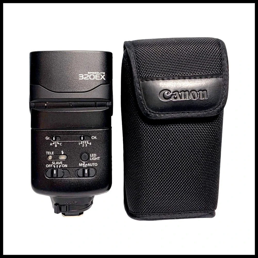 Canon Speedlite 320EX External Flash Speedlight Hot Shoe Tested